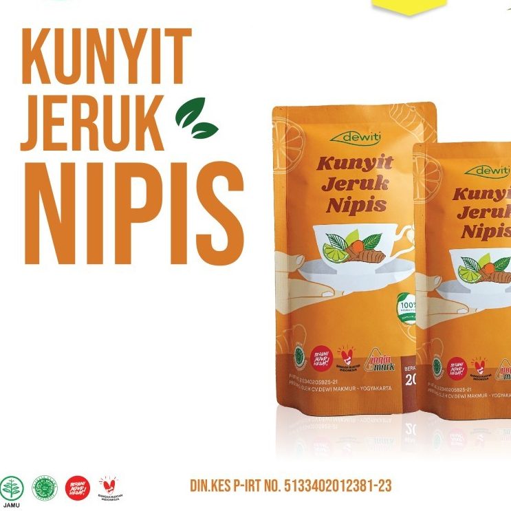 

FRESHNAN - Wedang Kunyit Jeruk Nipis Terbuat dari bahan rempah alami