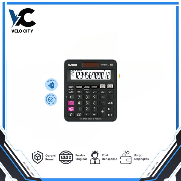 

Casio Calculator MJ-120D Plus Kalkulator 12 Digit Check Correct