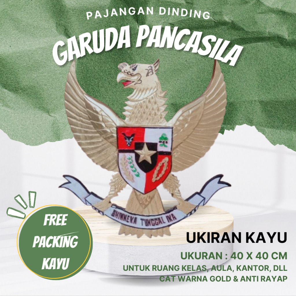 Garuda Pancasila Replika Ukiran Kayu