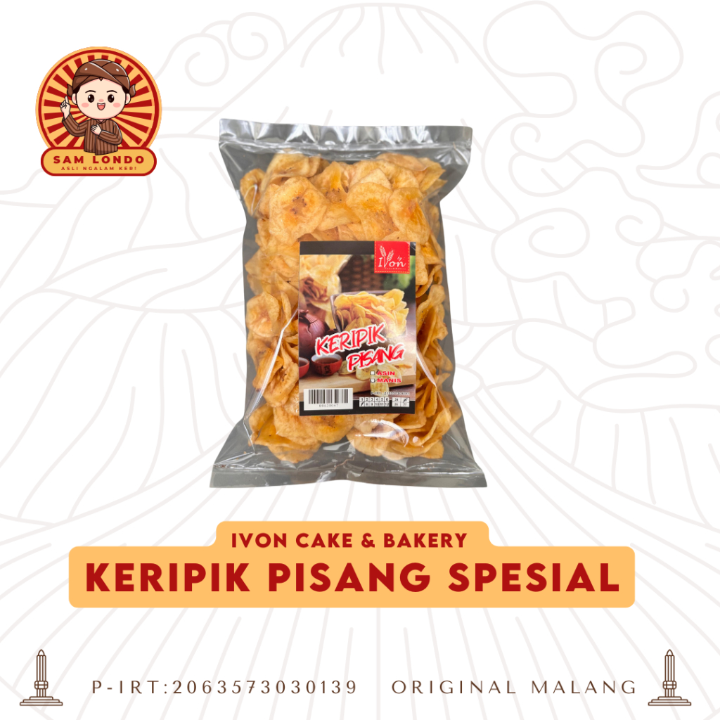 

Ivon Keripik Pisang PREMIUM Asli Malang - (200g)