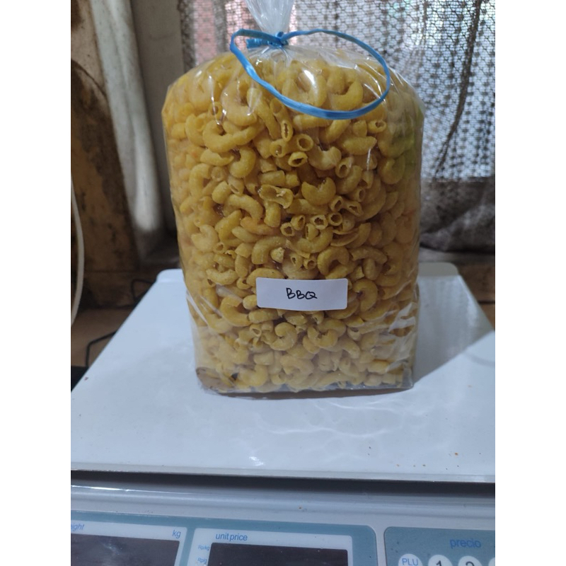 

Makaroni rasa BBQ (1kg,1/2kg,1/4kg)/makaroni kering tidak berminyak.