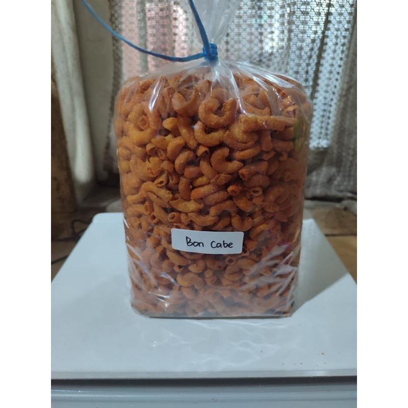 

Makaroni Bon Cabe (1kg,1/2kg,1/4kg)/makaroni kering tidak berminyak.