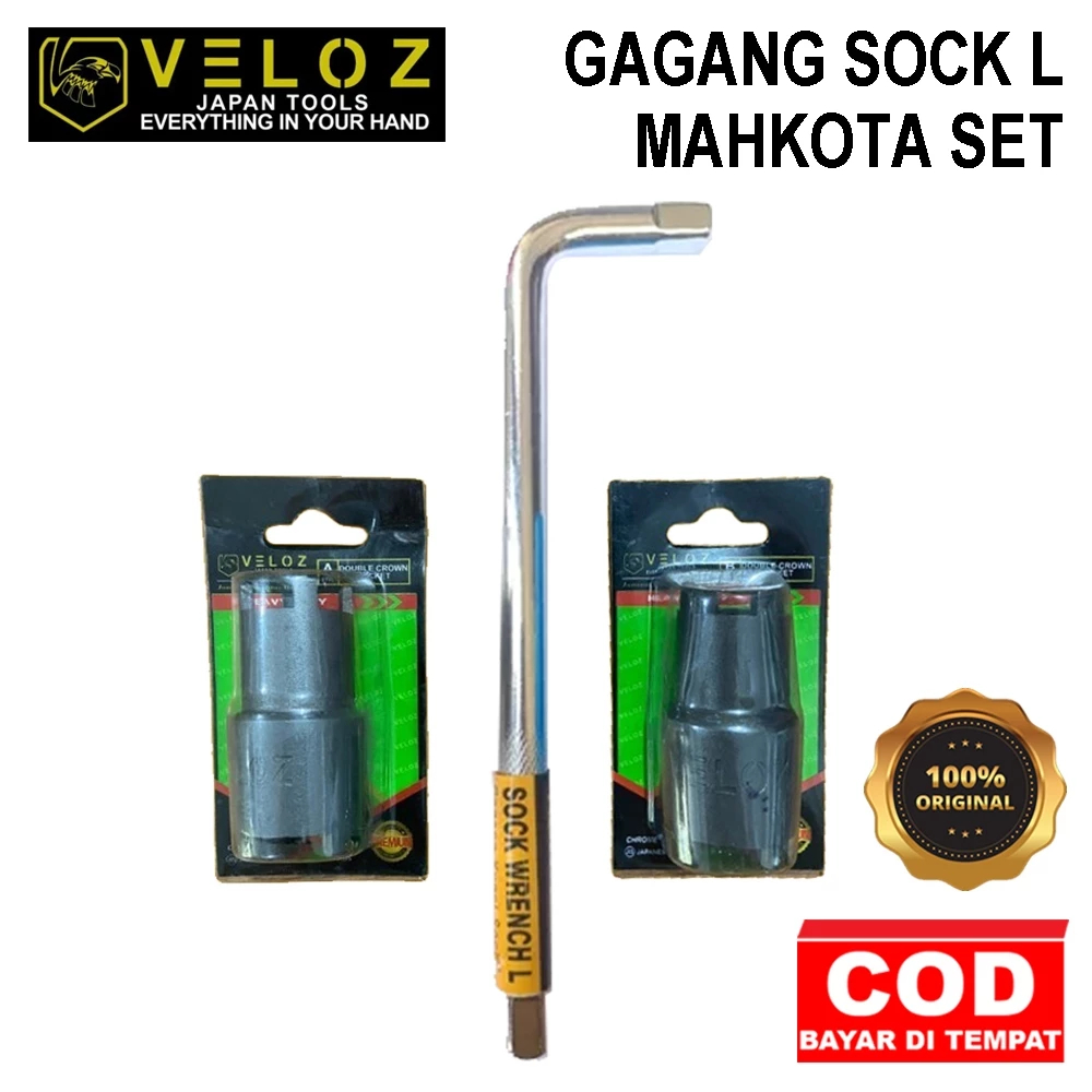 VELOZ Kunci Kopling / Treker Kopling / Tracket Coupling / Treker Mahkota / Gagang sock L Amtech