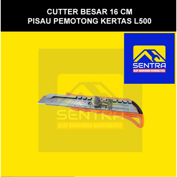

CUTTER BESAR 16 CM PISAU PEMOTONG KERTAS L500