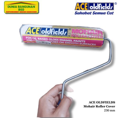 

ACE OLDFIELDS Rol Cat Paint Roller Brush Tembok Mohair Cover dan Frame 230 mm