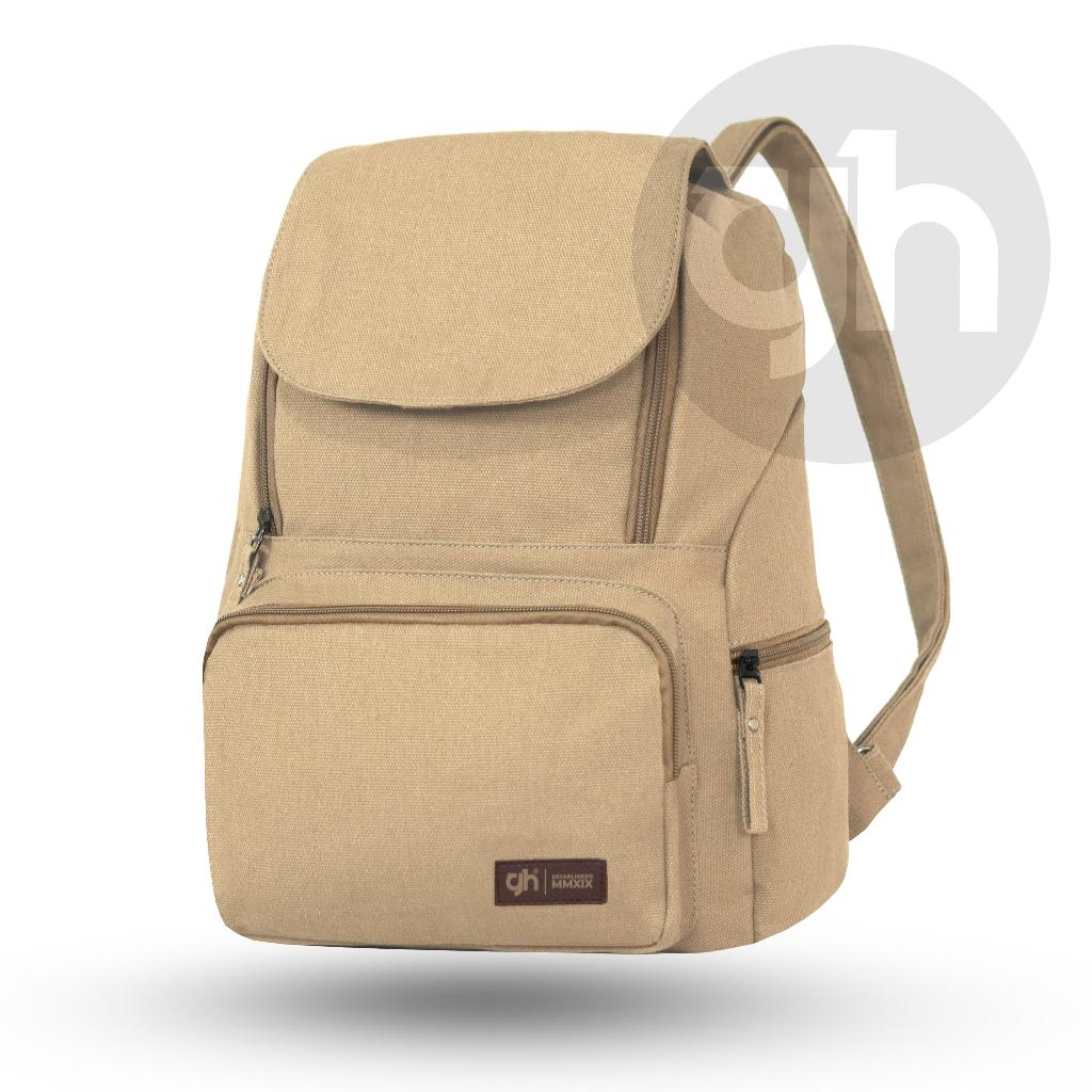 GH-Bag Tas Sekolah MONZA Canvas Backpack Tas Perempuan Tas Kuliah Tas Ransel Kecil