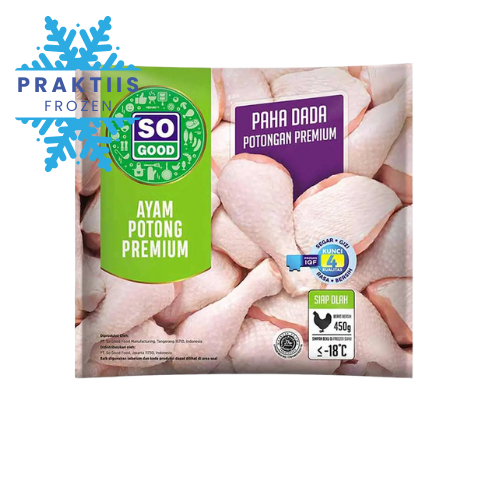 

SO GOOD PAHA DAN DADA 450GR / DAGING AYAM POTONG BEKU
