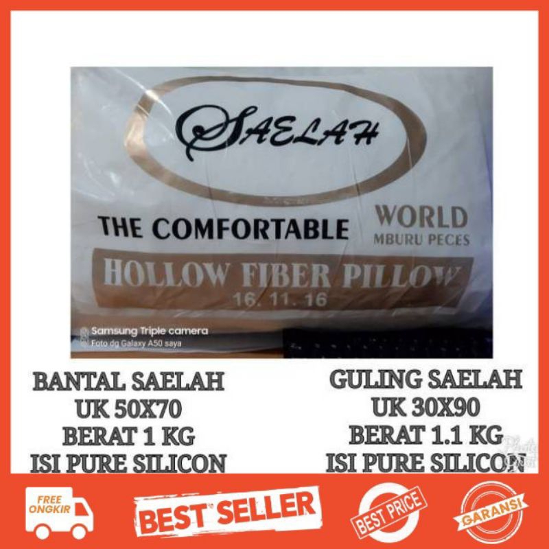 Bantal Guling Hotel by Saelah Gramasi 1000 Gram