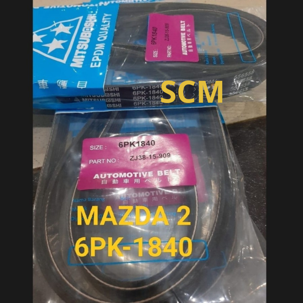 FAN VAN V BELT TALI KIPAS 6PK1840 MAZDA 2 MAZDA2 6PK-1840