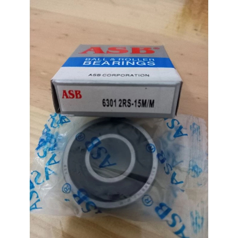 Laher Bearing 6301-15 2RS  AS 15 MM
