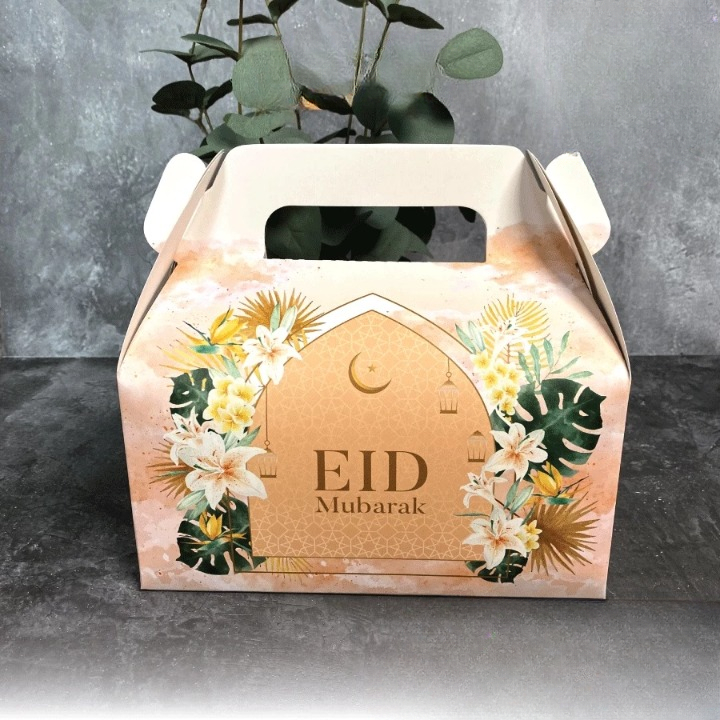 

Gable Box Tenteng lebaran Dus Kue Kering Hampers Idul Fitri 22x11x11 cm