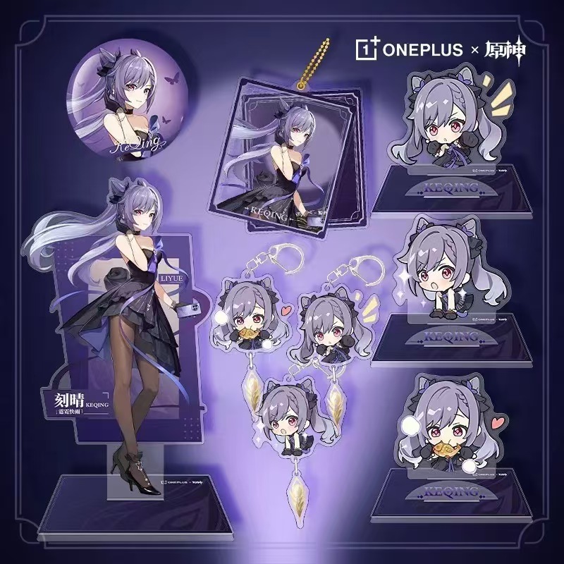 Genshin Impact x Oneplus Transparan Bening Koleksi Pajangan Figuran Anime