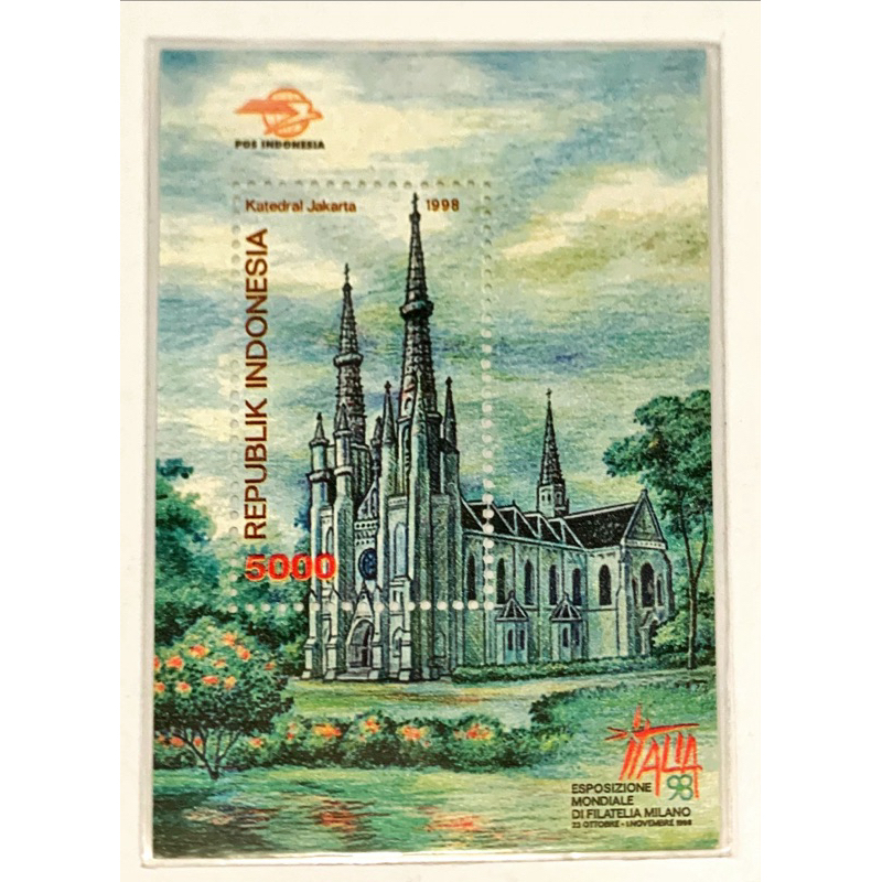 

PRANGKO INDONESIA 1998 SS ITALIA STAMP EXHIBITION . MNH.