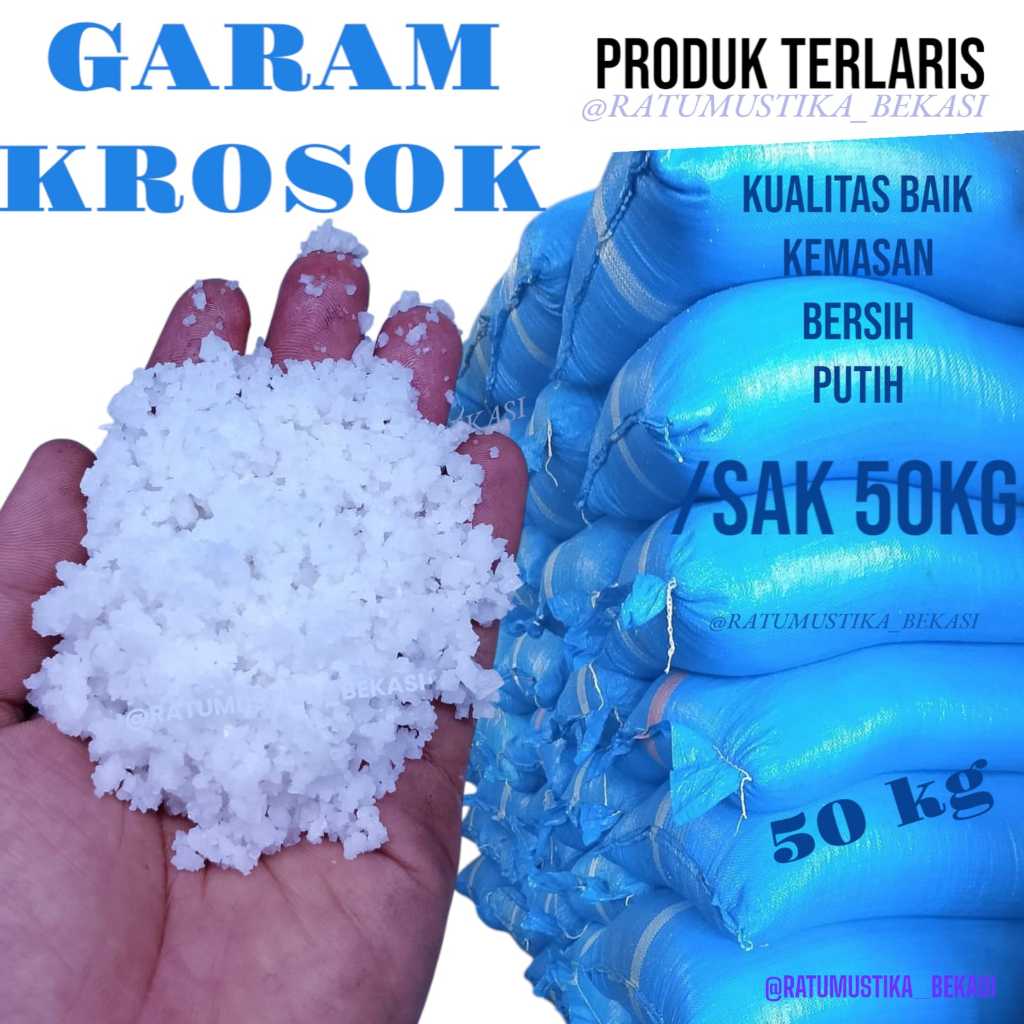 

GARAM KROSOK 50KG - GARAM KASAR 50KG - GARAM IKAN 50KG