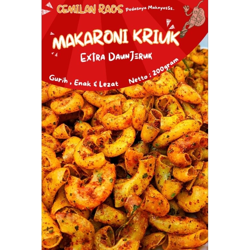 

Makaroni Pedas Daun Jeruk 200gram Gurih