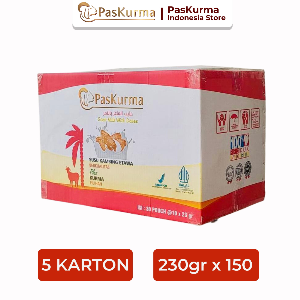 

PASKURMA Susu Kambing Etawa plus Buah Kurma - 5 Karton - 150 x 230gr