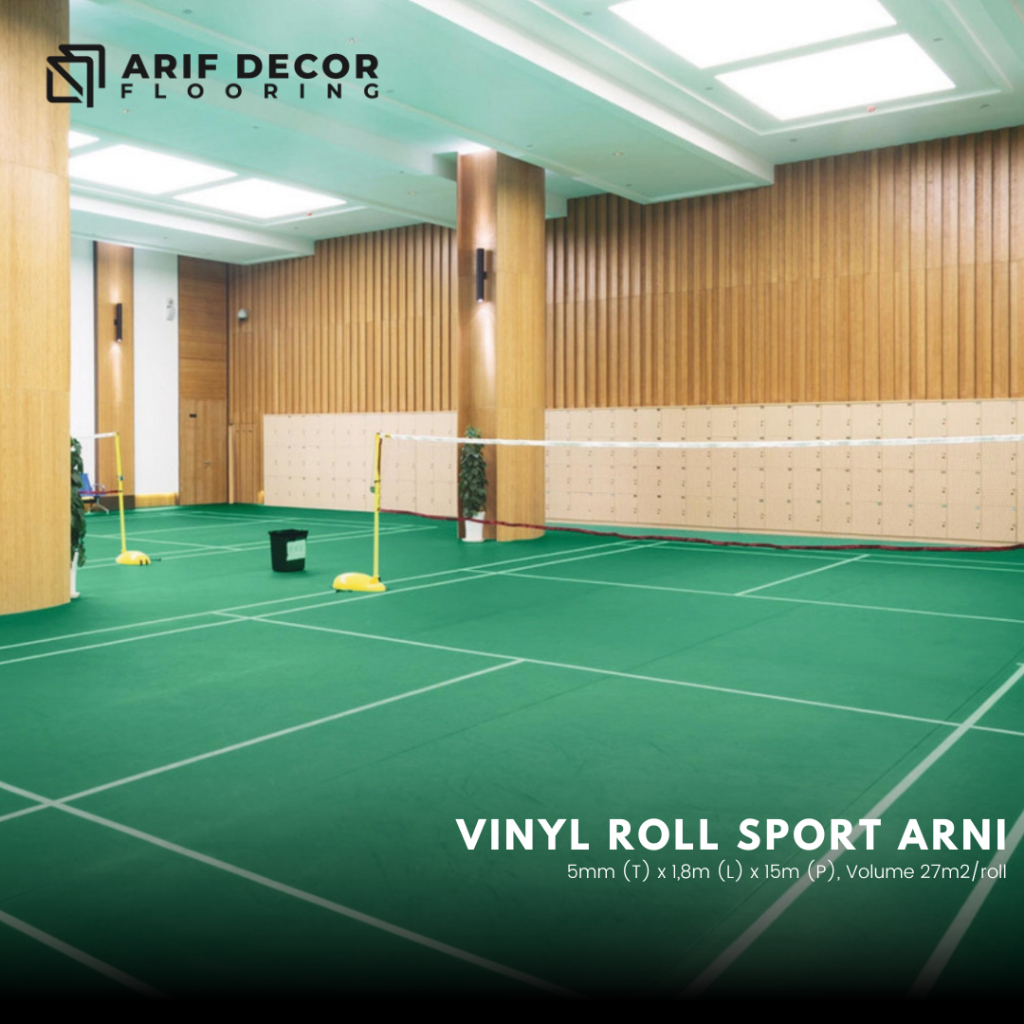 Vinyl Roll Sport Arni Tebal 5mm - Vinyl Sport - Karpet Lapangan Olahraga Indoor