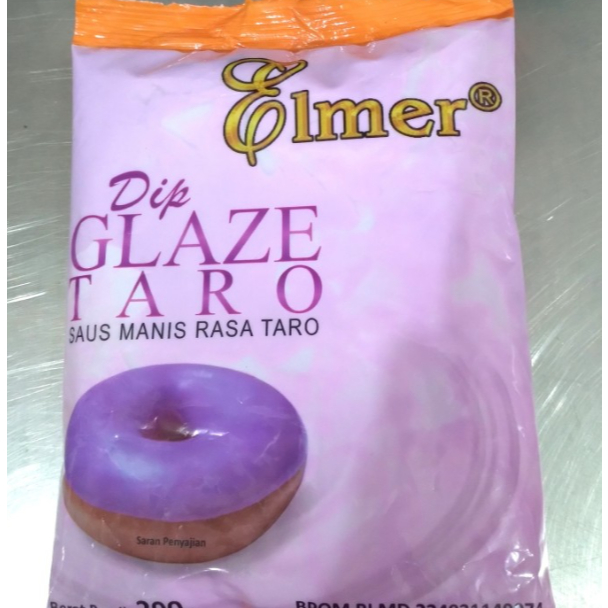 

ELMER DIP GLAZE TARO 200GR X 1, TOPPING DONAT, CAKE DLL
