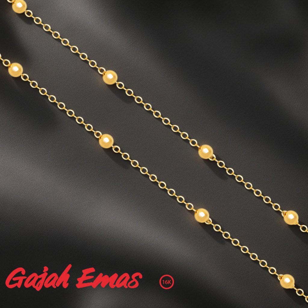 Kalung emas 16 karat, kuat dan indah dalam satu kalung