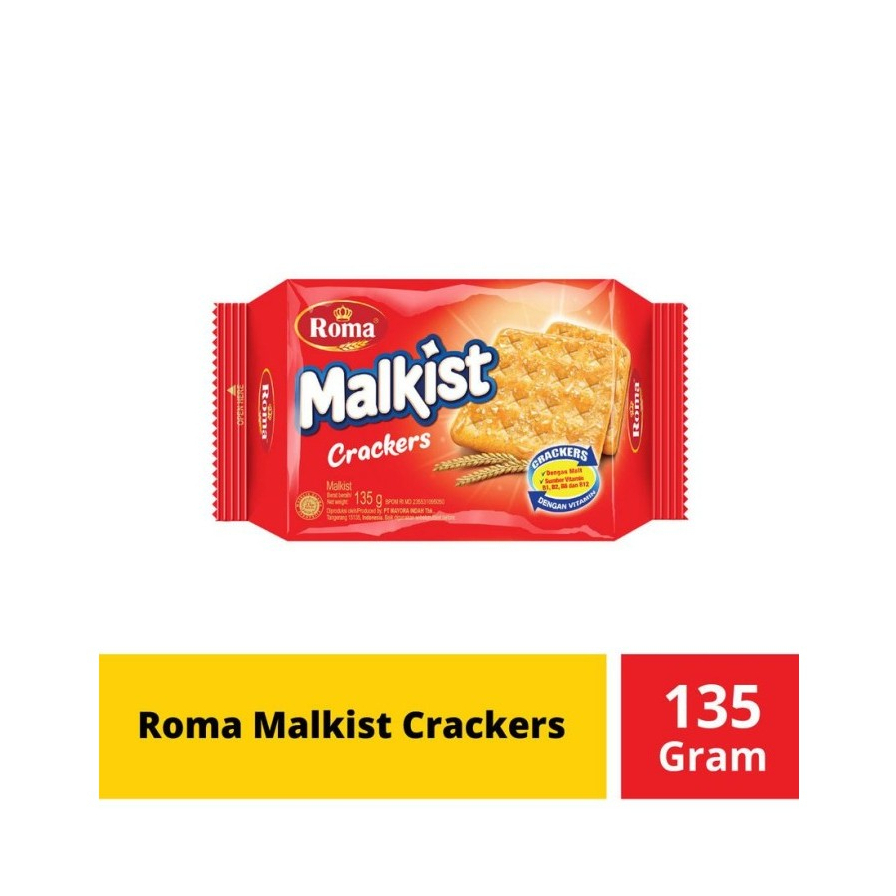 

ROMA MALKIST CRACKER 135gram /ROMA MALKIST ABON 105ggram /ROMA MALKIST COKLAT 90gram /ROMA MALKIST KEJU MANIS 90grram/ROMA MALKIST CHOCO KELAPA 95gram