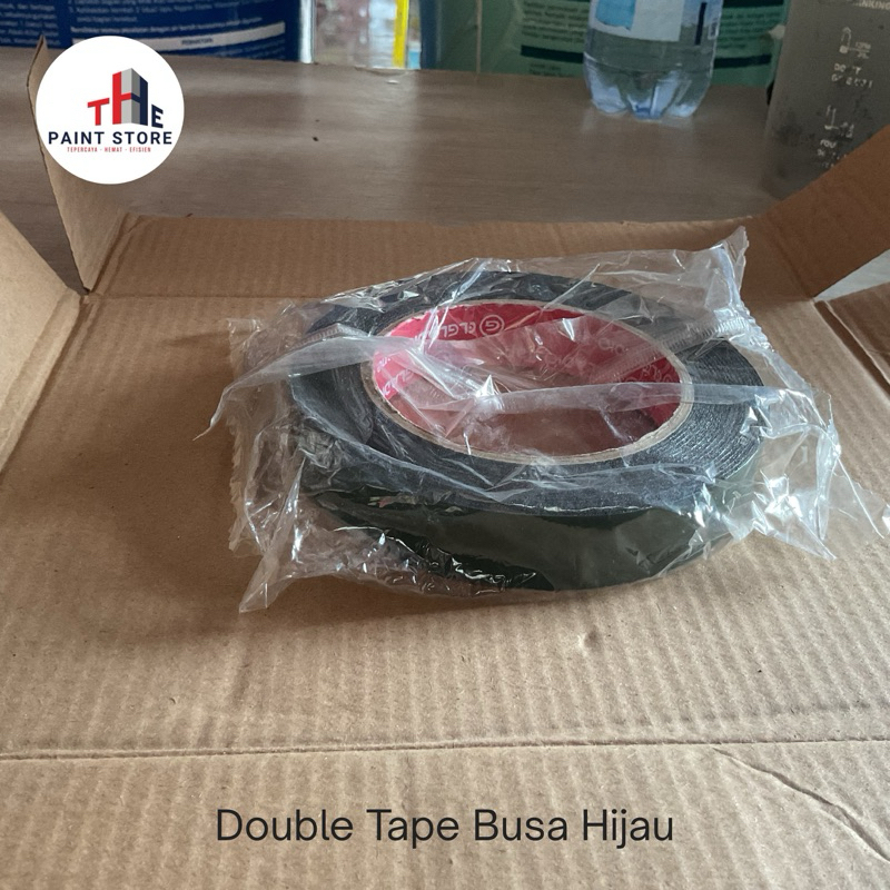 [ThePaintStore] - Double Tape Busa Hijau / Double Tip Busa Hijau / Perekat busa Hijau