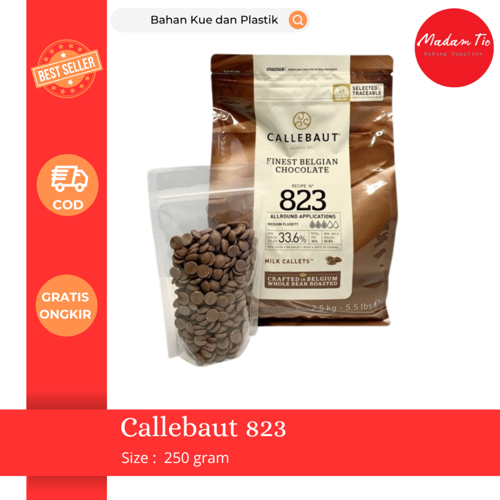 

Callebaut 823 250gram Repack 1pcs