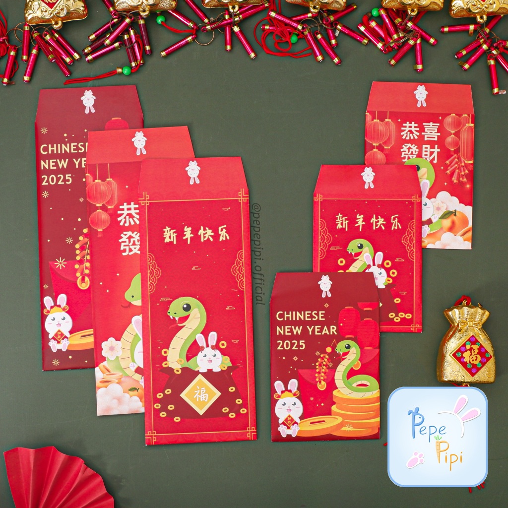 

Angpao Angpau Hongbao Imlek Shio Ular Kayu CNY Sincia Tahun Baru Cina China Lucu Murah Bijaksana
