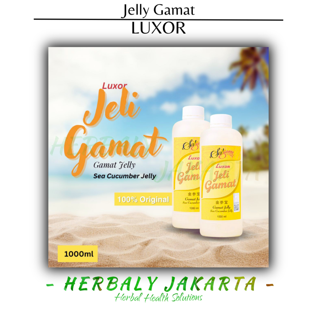 Jelly gamat luxor 1000ml / luxor 1liter asli original ekstrak Teripang emas  gold gamat