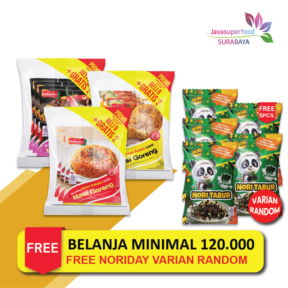 

Bumbu Nasi Goreng Instan 15g (1 Renceng Isi 10 Sachet) Halal