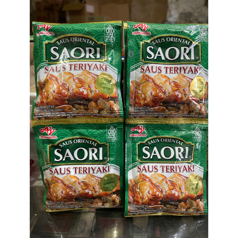 

saori saus teriyaki 22ml isi 8rcg x 10bks