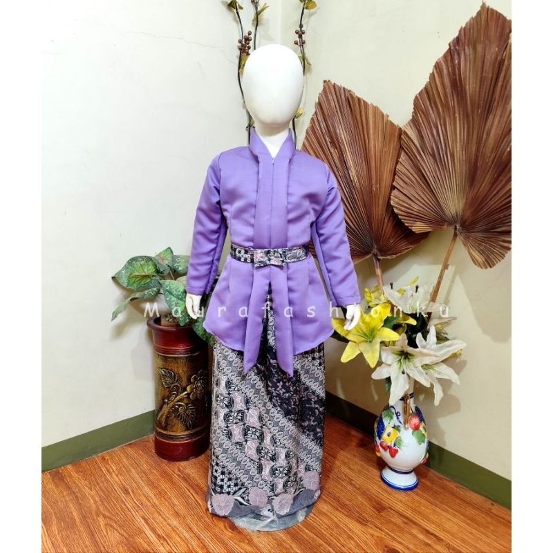 KEBAYA KATUN ANAK FLOY / KEBAYA ANAK KARTINI / KEBAYA ANAK PREMIUM/ SET KEBAYA ANAK PEREMPUAN