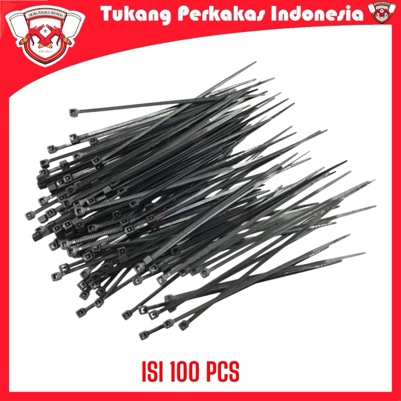 KABEL TIES 2,5 × 100 MM HITAM - PENGIKAT KABEL TIES - CABLE TIES 100PCS