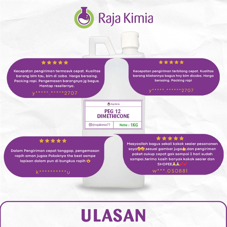 PEG 12 Dimethicone / Silicone Waterbase