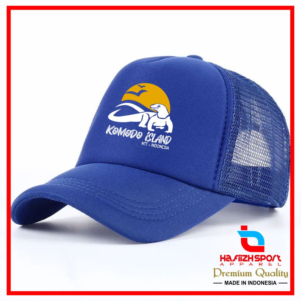 TOPI KOMODO ISLAN NTT INDONESIA / TOPI JARING KOMODO ISLAN NTT INDONESIA / TOPI TRUCKER KOMODO ISLAN