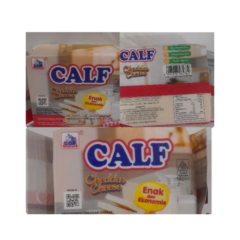 

Keju Calf Cheddar Cheese 200gr