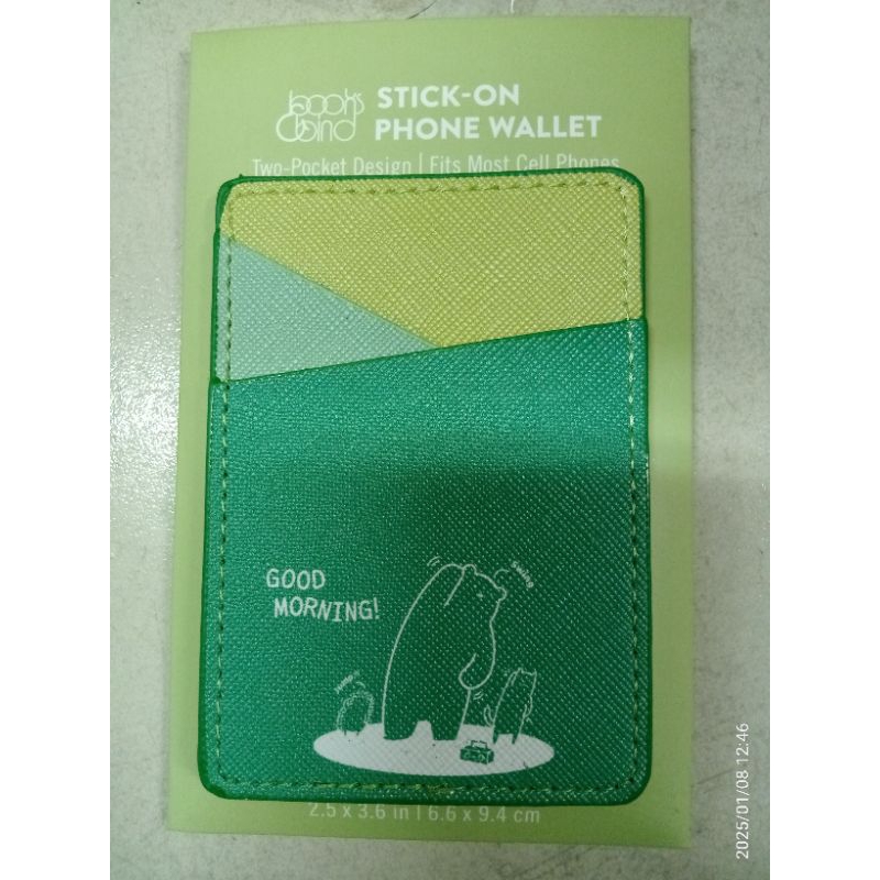 

Books&Binder stick on phone wallet