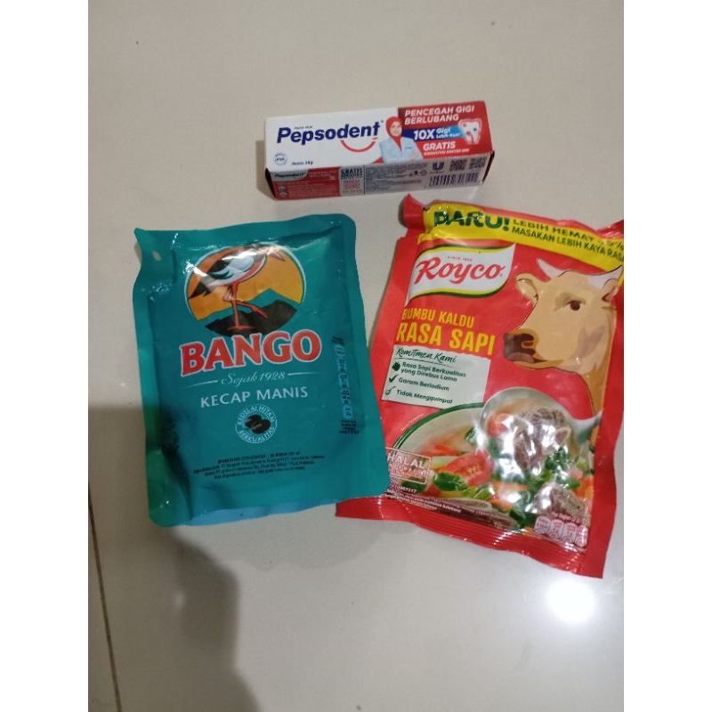 

Paket Sembako Murah (Kecap Bango Royco GRATIS Pepsodent)