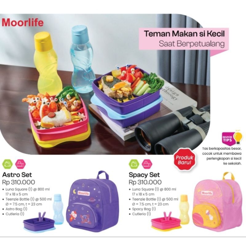 Moorlife Spacy Astro Lunch Set Bekal Anak