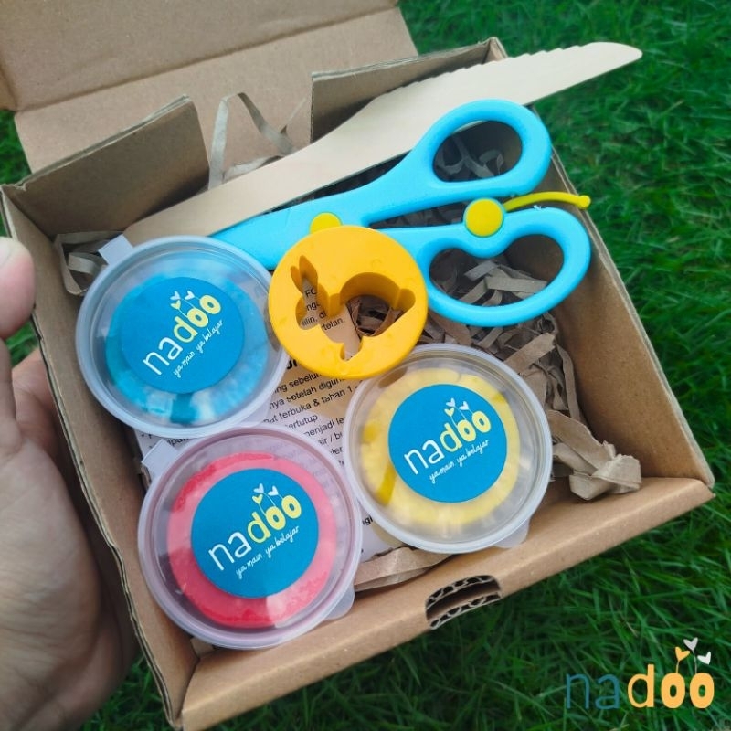 (PROMO) Paket Stimulasi Motorik Halus | Homemade Playdough 100% Food Grade | Sensory Play | Kado Ula
