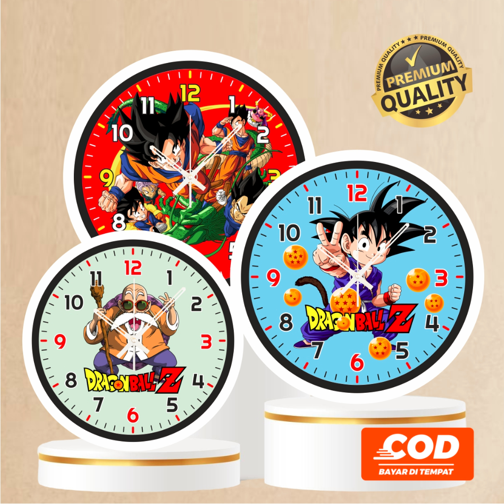 Jam Dinding Anime Dragon Ball Z | Hiasan Dinding Jam Dinding Dragon Ball Z