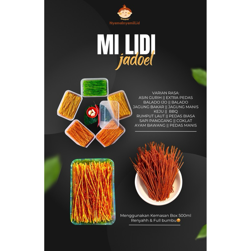 

(READY STOK)MI LIDI | MIE LIDI JADOEL KEMASAN BOX MURAH