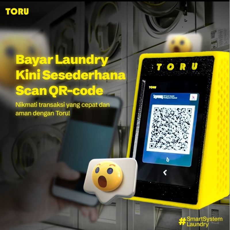 Mesin Laundry Self Service QR Code