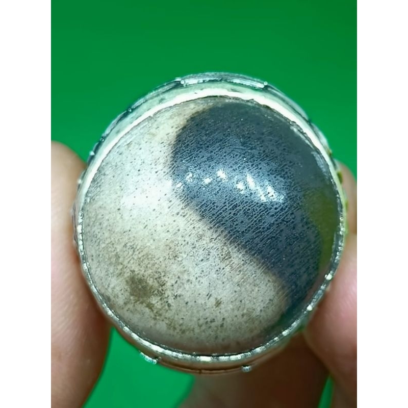 Cincin Batu Posil Kelor Motip Yin Yang , Natural