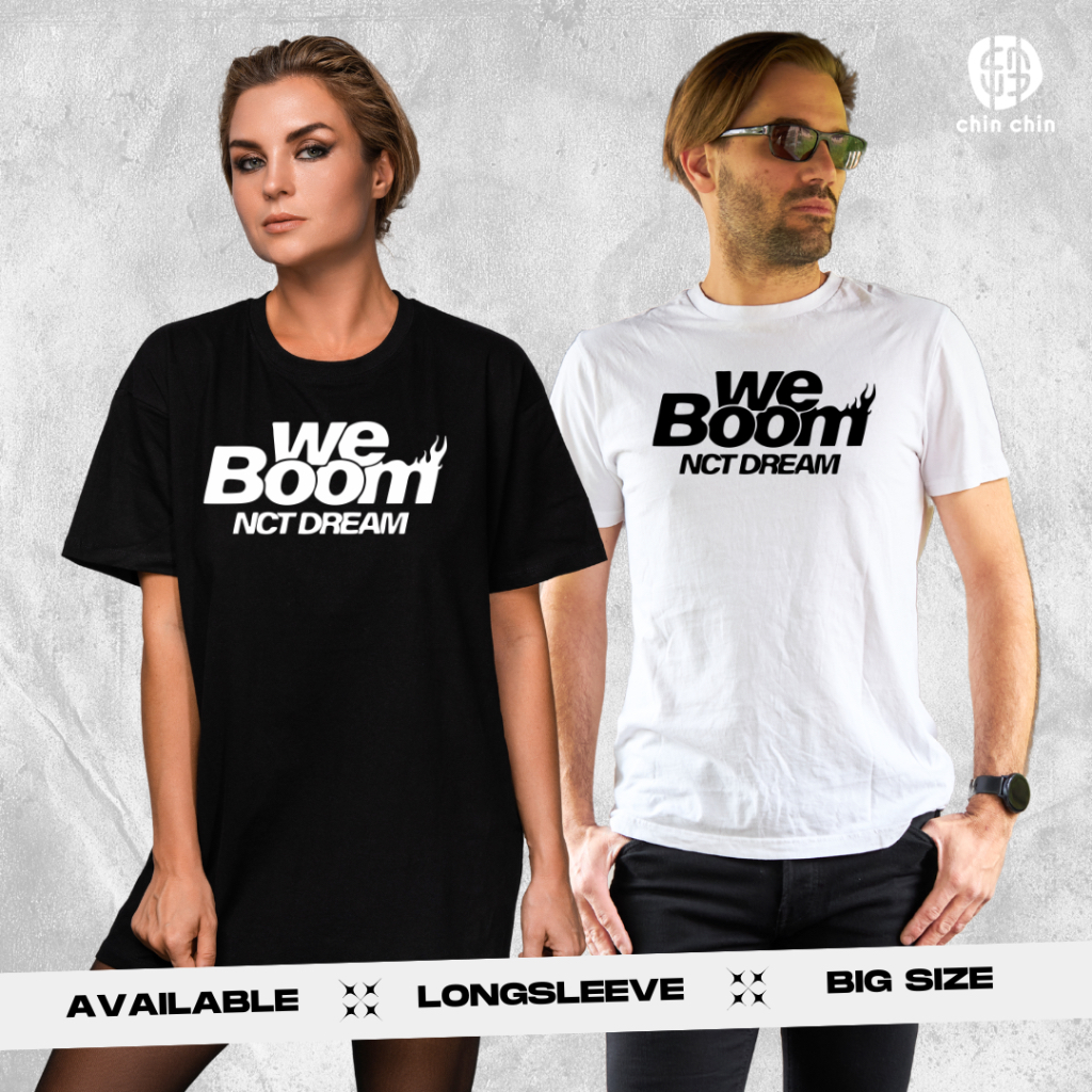 BAJU T-SHIRT KPOP NCT DREAM // WE BOOM // Haechan Jaehyun Johnny Jungwoo Mark Taeil Taeyong Winwin Y