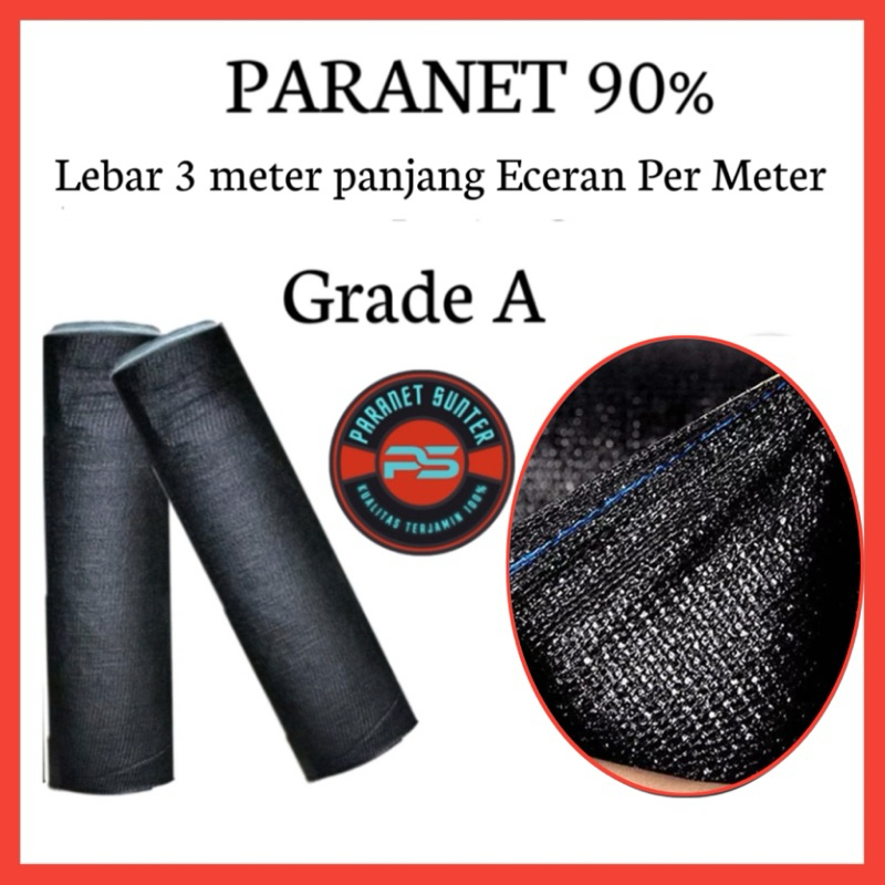 Paranet 90% lebar 3 meter eceran | Grade A