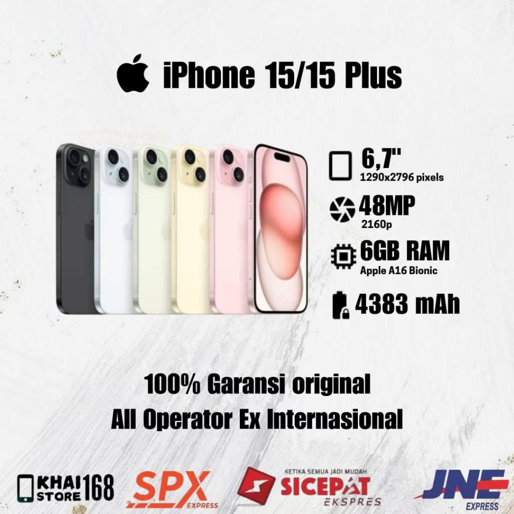 iPhone 15 / iPhone 15 Plus Second Original iPhone 15 Bekas FULLSET MULUS