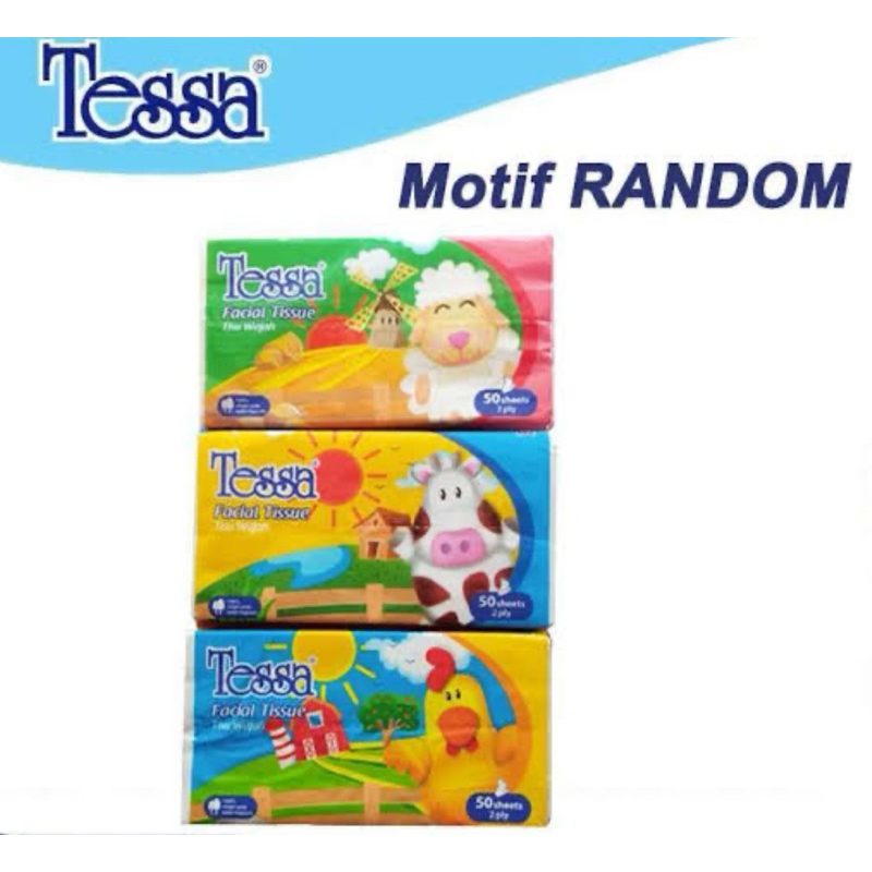 [PAKET 3 pcs] Tissue travel pack TESSA 50 sheet