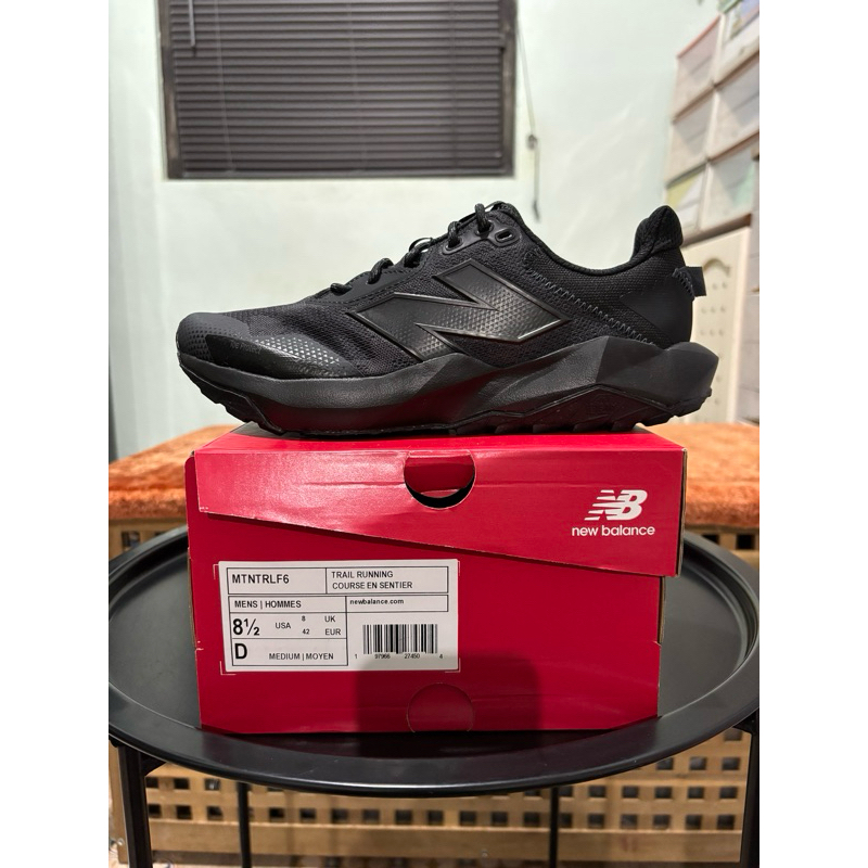 Sepatu NB dynasoft running trail full black