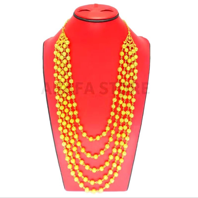 KALUNG KOLARA BAJU BODO BUGIS / KALUNG BOLA EMAS SUSUN