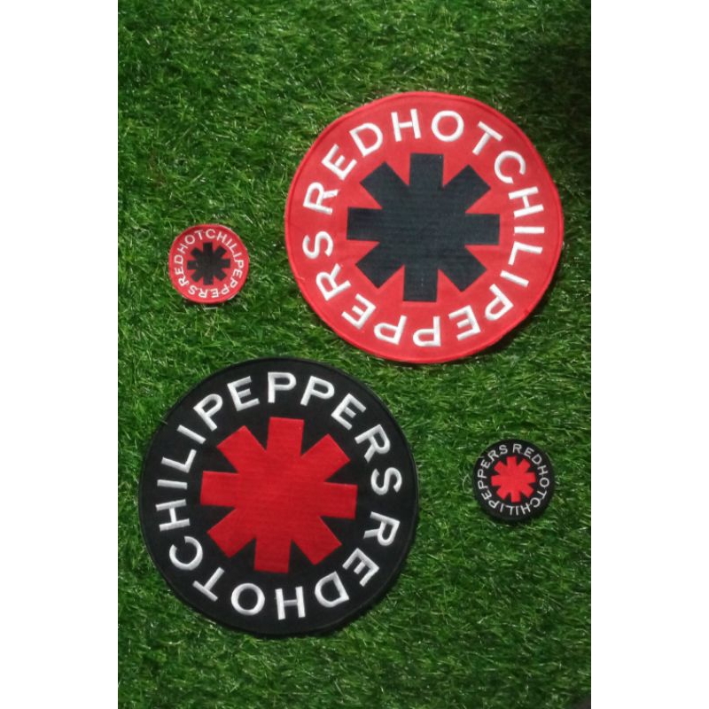 emblem bordir backpatch  bordir logo band Rhcp kecil